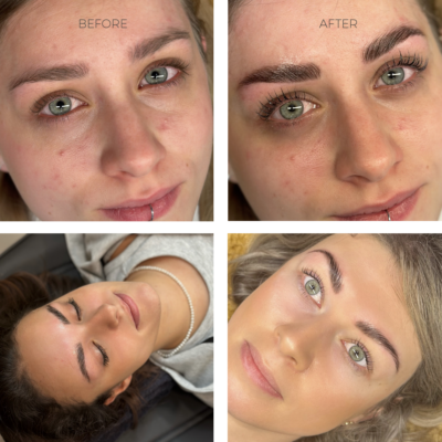 Hairbar - Lash Lifting Linz Hairbar | Friseur Linz - Lash Lifting Linz, zeigt vorher Nachher Ergebnis